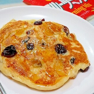 ドライフルーツとお豆腐のパンケーキ